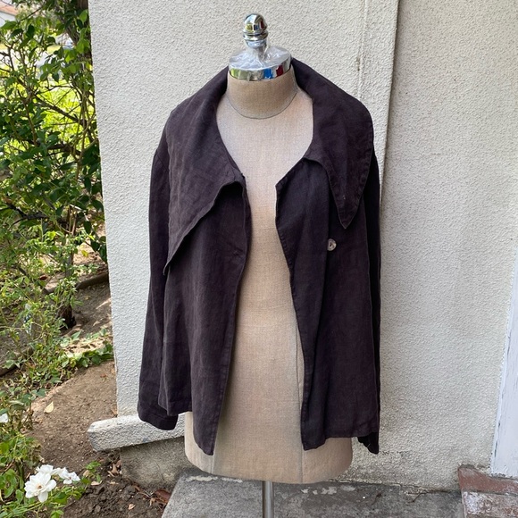 Bryn Walker 100% linen stunning brown jacket from high end boutique in Newport - Picture 2 of 12